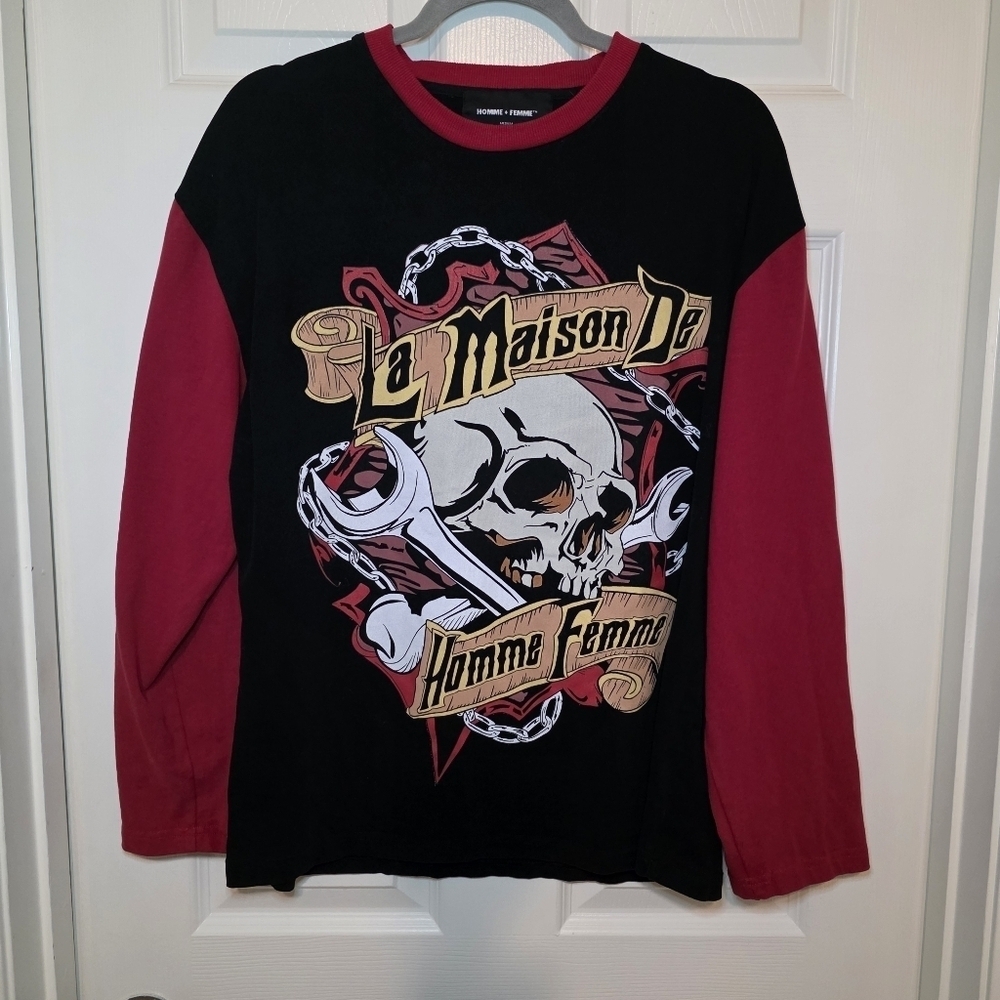 Homme + Femme Men's La Maison De Heavyweight Long Sleeve Shirt Sz M